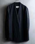 "MAISON MARGIELA" 20AW No-collar design wool tailored jacket