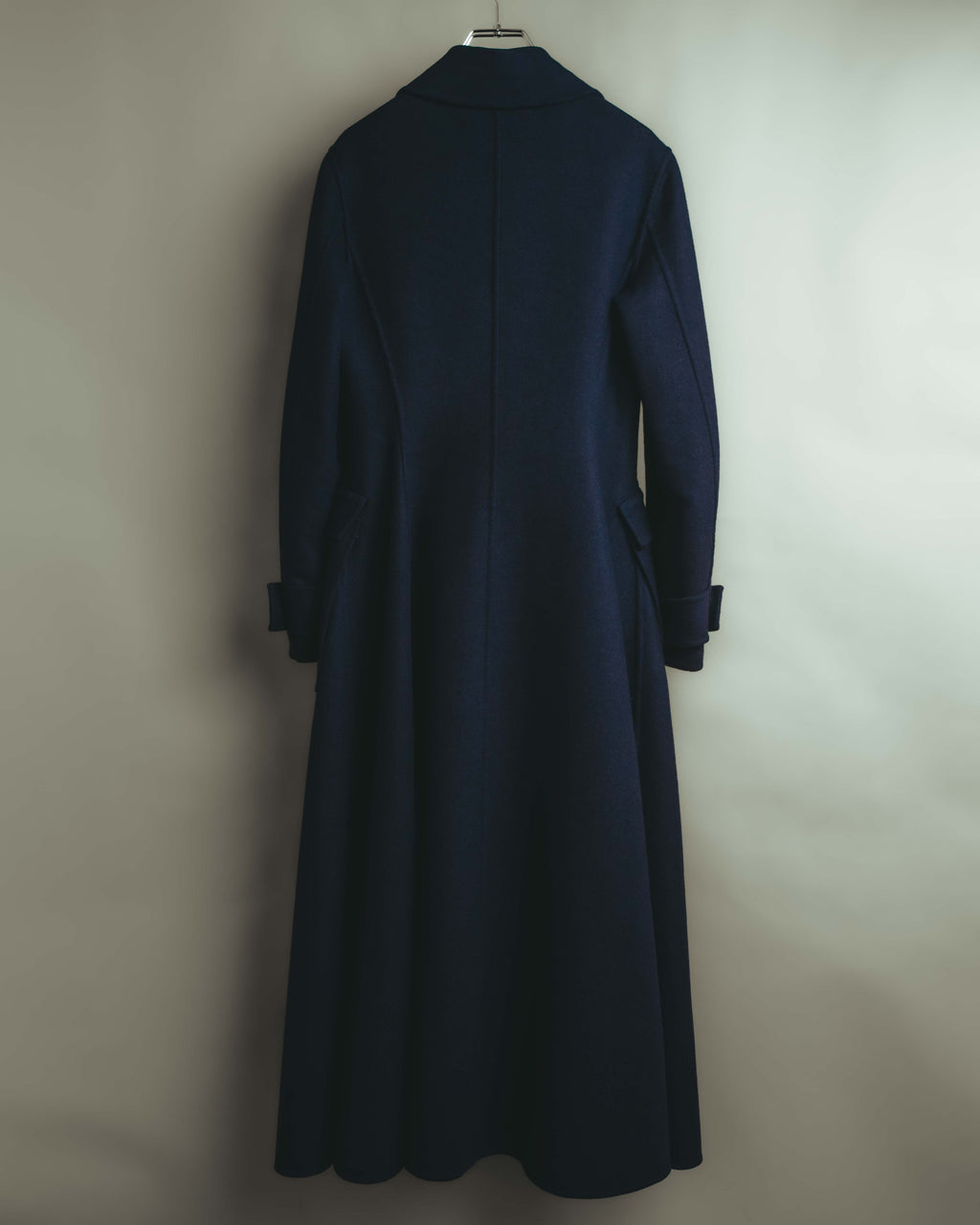 -SPECIAL- “Christian Dior” 2017 AW Navy double breasted A line long coat