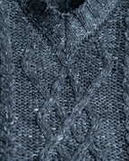 "MM6 MAISON MARGIELA" Cabled melange sleeveless knit