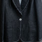 "GIANFRANCO FERRE" Striped＆dotted peak lapel tailored jacket