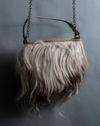 Vintage italy long fur bag