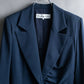 "Christian Dior" Asymmetrical gathered design tailored jacket