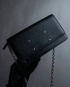 "MAISON MARGIELA" Calf leather chain shoulder wallet bag