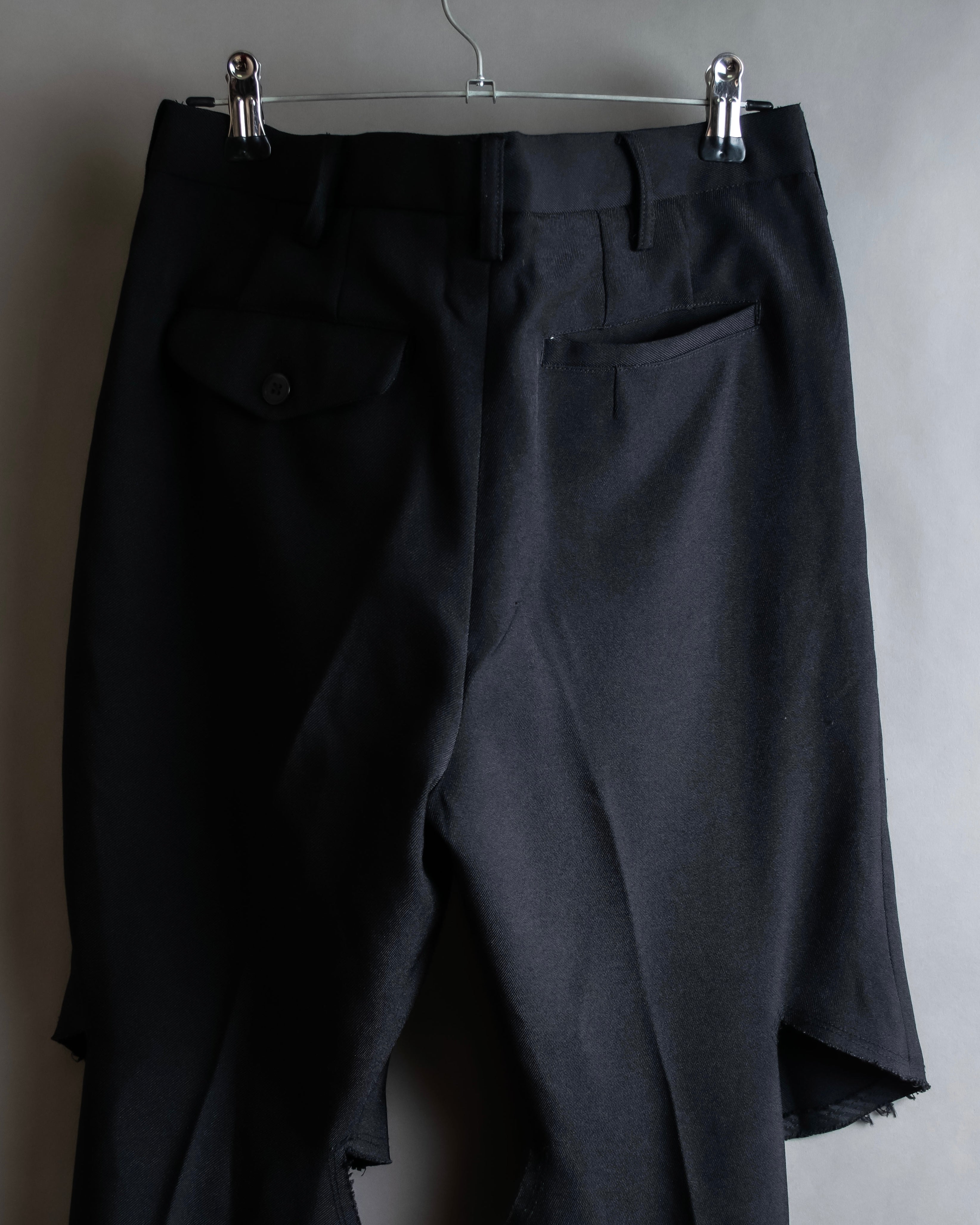 "COMME des GARCONS HOMME PLUS" 19SS Cut-off design slacks