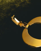 "Christian Dior" 80's-90's Sculptural gold tone link bracelet