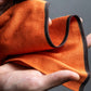 "HERMES" Hermes orange color silk stole