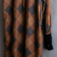 "Yves Saint Laurent Rive Gauche"
Argyle pattern velvet design shawl collar coat