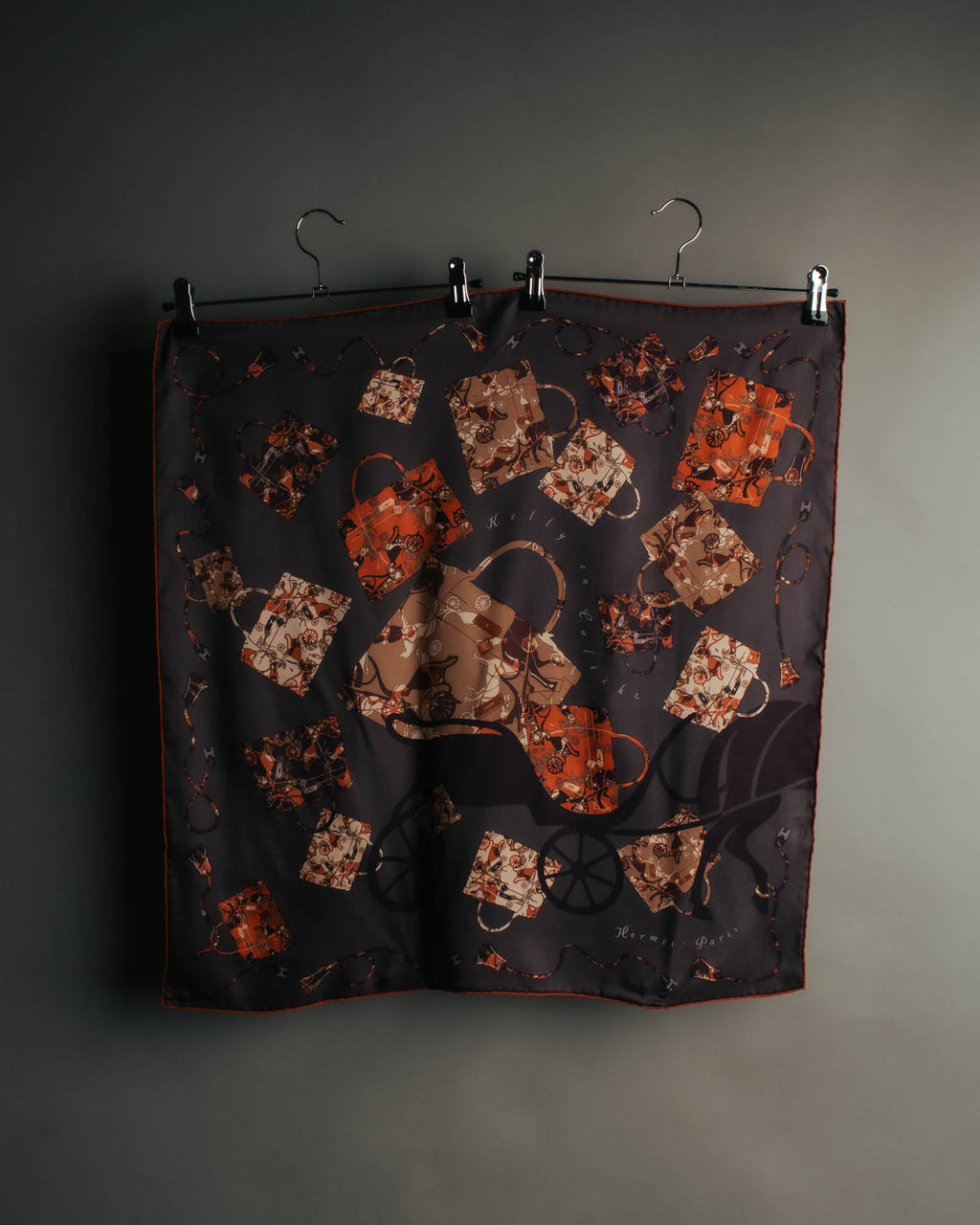 “Hermès” 2007 Kelly en calèche silk scarf