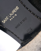 SAINT LAURENT PARIS/ “WYATT 30” Black Suede  Chelsea Heel Boots