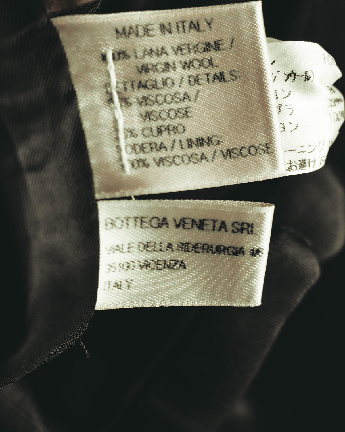 "Bottega Veneta" 90's-00's Sculptural tailored long coat