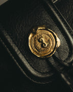 “SAN HIDEAKI MIHARA” 2000’s-2010’s black leather chain shoulder bag