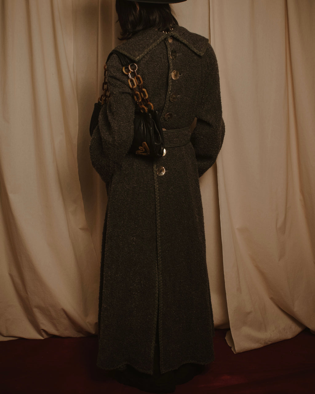 –SPECIAL– "FENDI"
Late 80s-early 90s oversized pile wool wrap coat