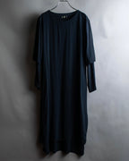 "Maison Martin Margiela" Beautiful draped navy 3-way dress