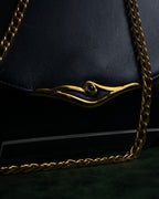 "Cartier" 80’s-90’s sculptural clasp chain shoulder bag