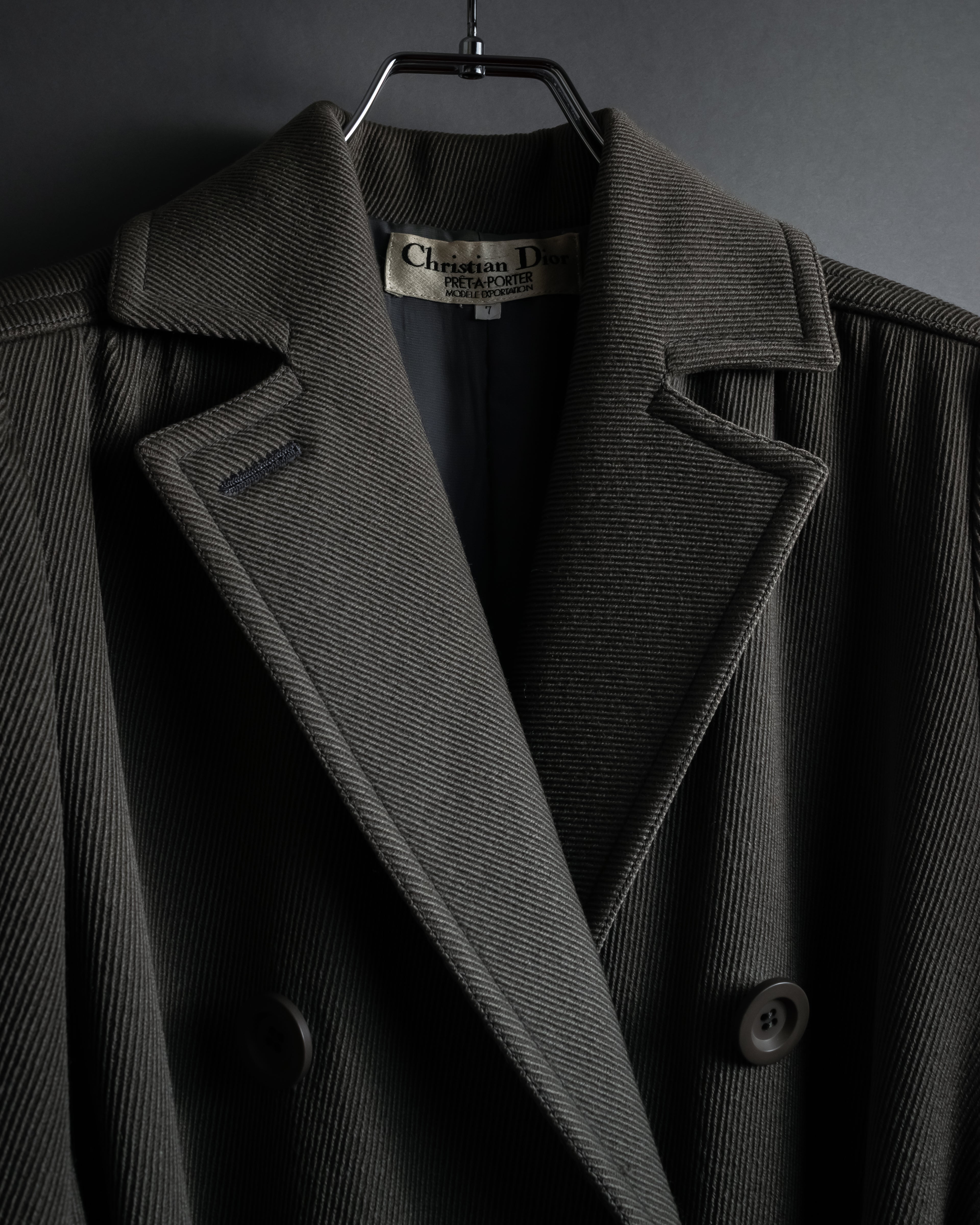 "Christian Dior" 70’s Classically tailored belted trench coat
