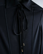 "GUCCI" Drawstring design pintuck long shirt
