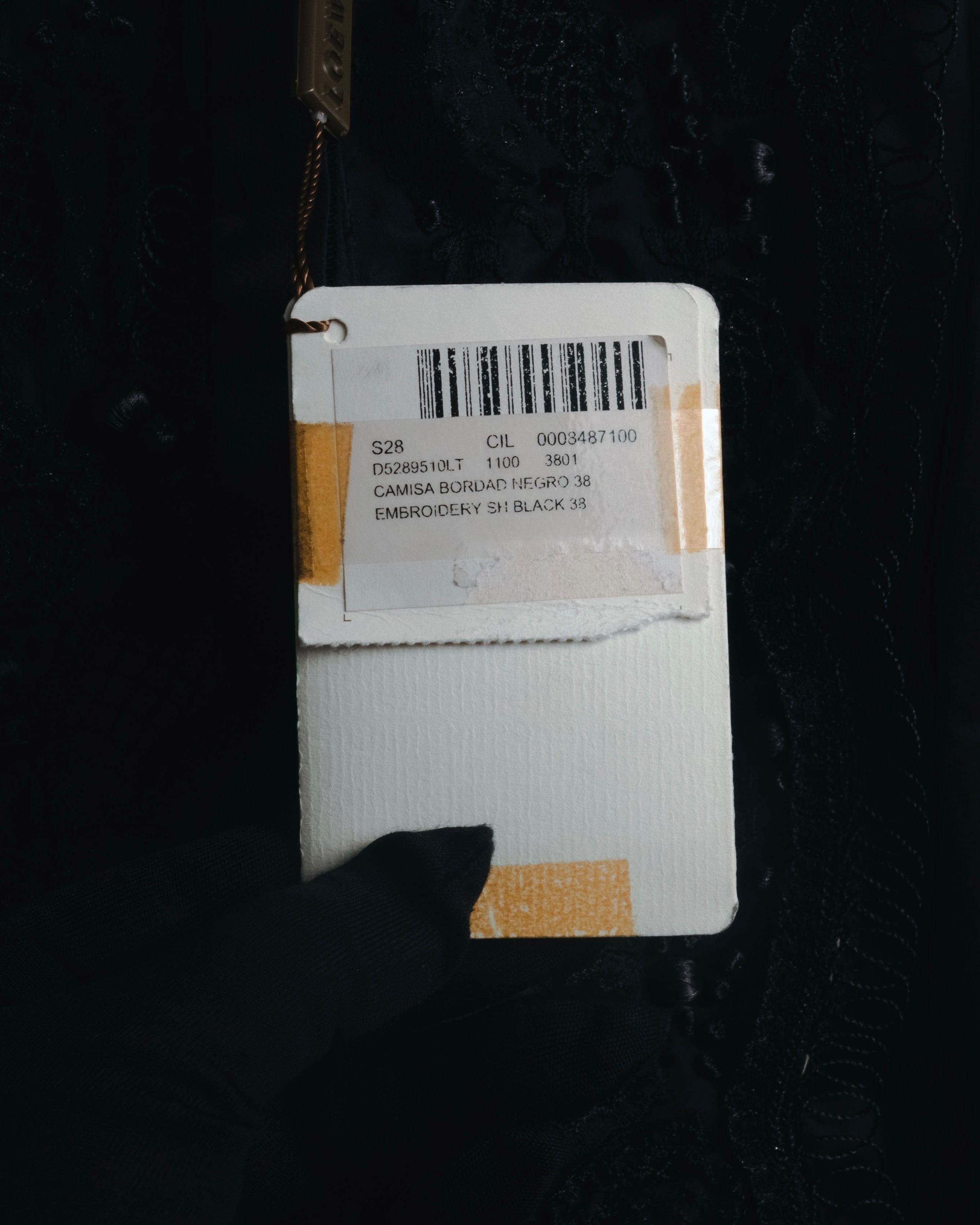 "LOEWE" 2014AW Sheer embroidered shirt