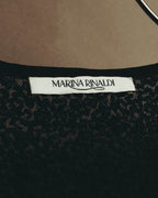 "MARINA RINALDI" 00's-10's Sequined lace long sleeve top