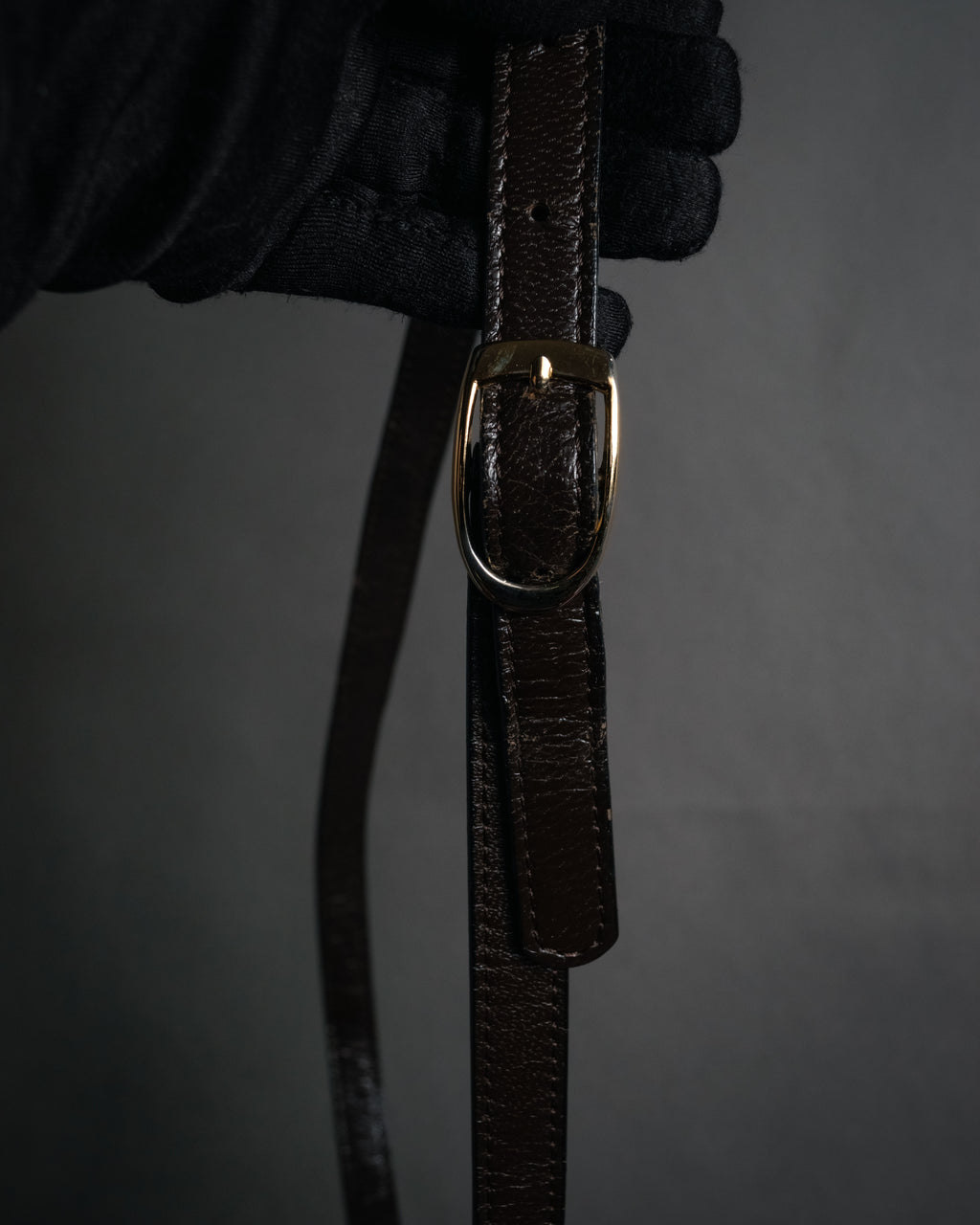 “Yves Saint Laurent” 80’s-90’s Cassandre embossed shoulder bag