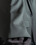 "MM6 MAISON MARGIELA" Wrap front oversized tailored jacket