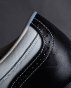 "BALENCIAGA" Two-tone fringe design leather golf shoes