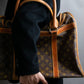 "LOUIS VUITTON" Monogram pattern pet carrier Boston bag