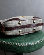 "FENDI" Animal embroidery design boa combination shoulder bag