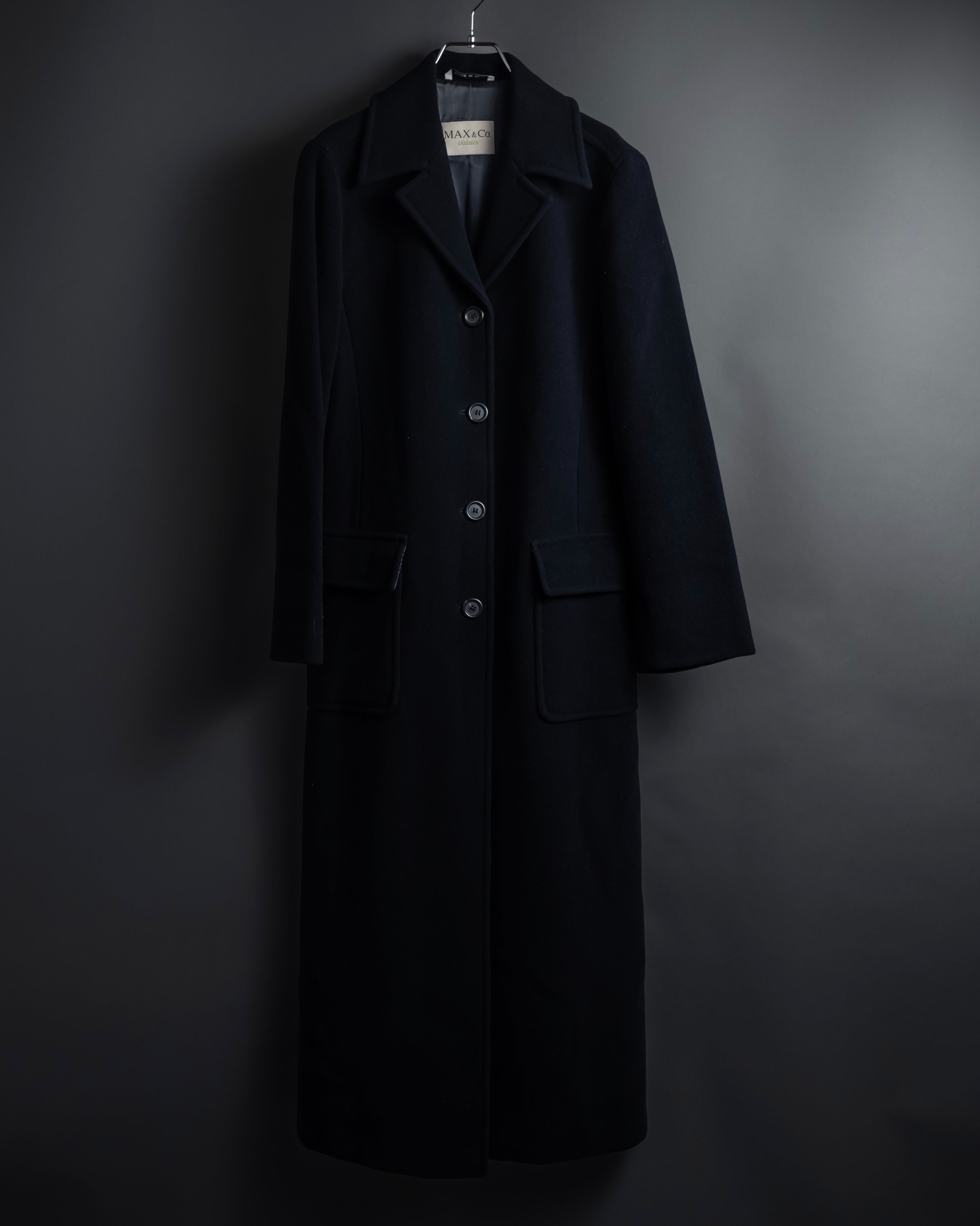 "MAX&Co." Straight fitting super maxi-length chester coat