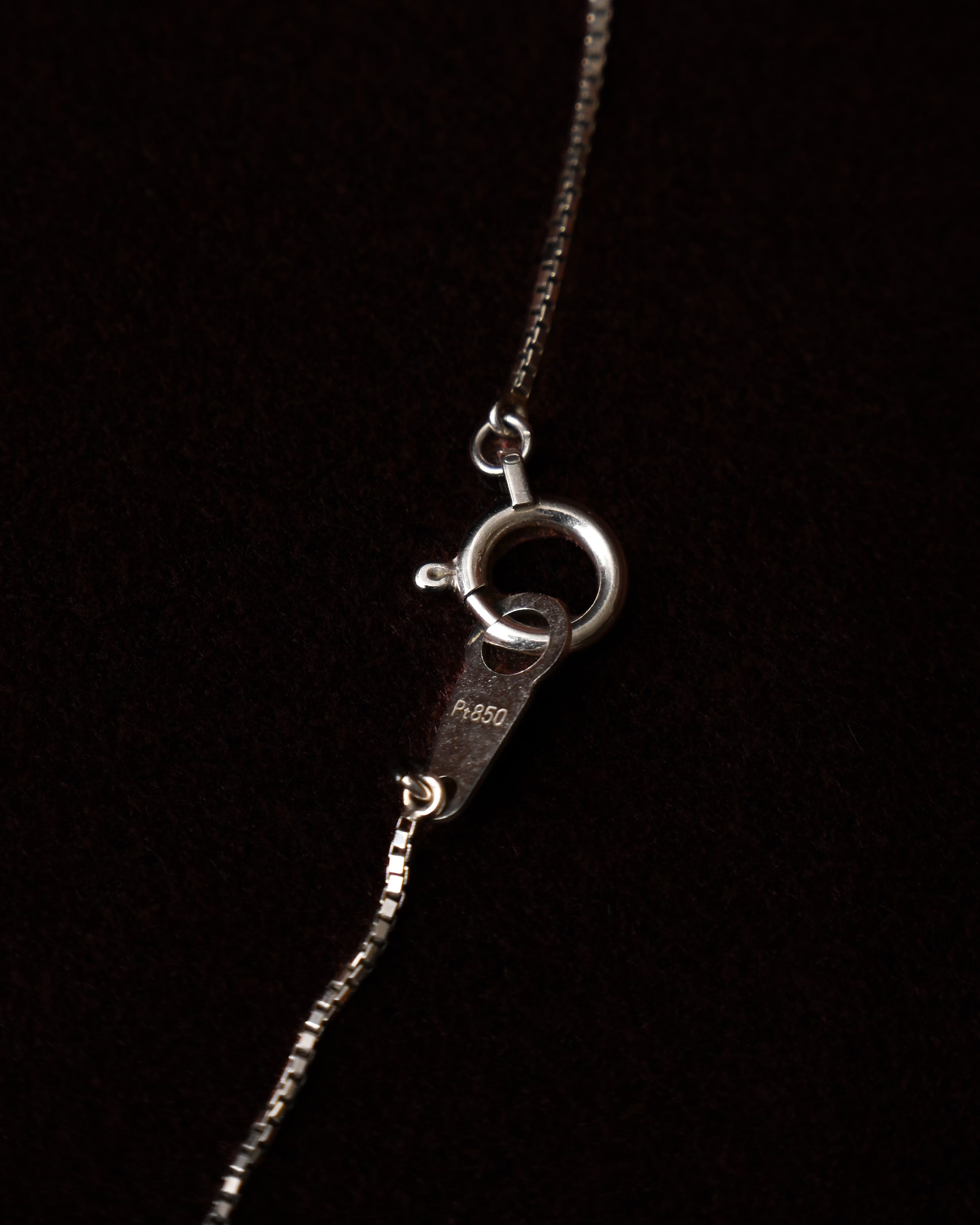 Pre-Loved/ Diamond(0.50ct) Cross Top Platinum Necklace