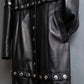 "Dolce & Gabbana" Silver stud design leather 2way coat