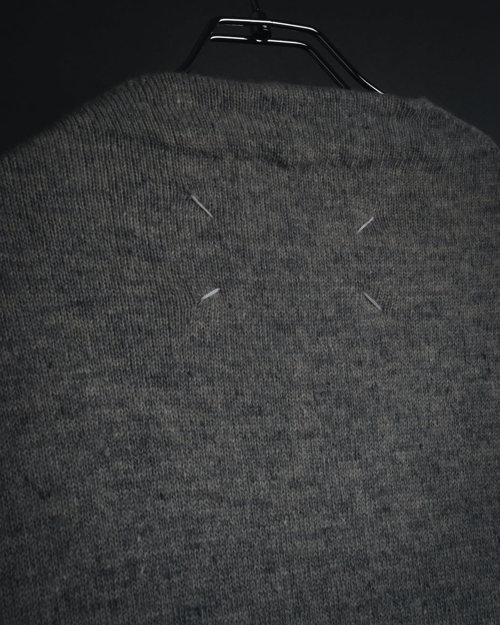 "Maison Margiela" 17AW belted gown knit coat