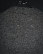 "Maison Margiela" 17AW belted gown knit coat