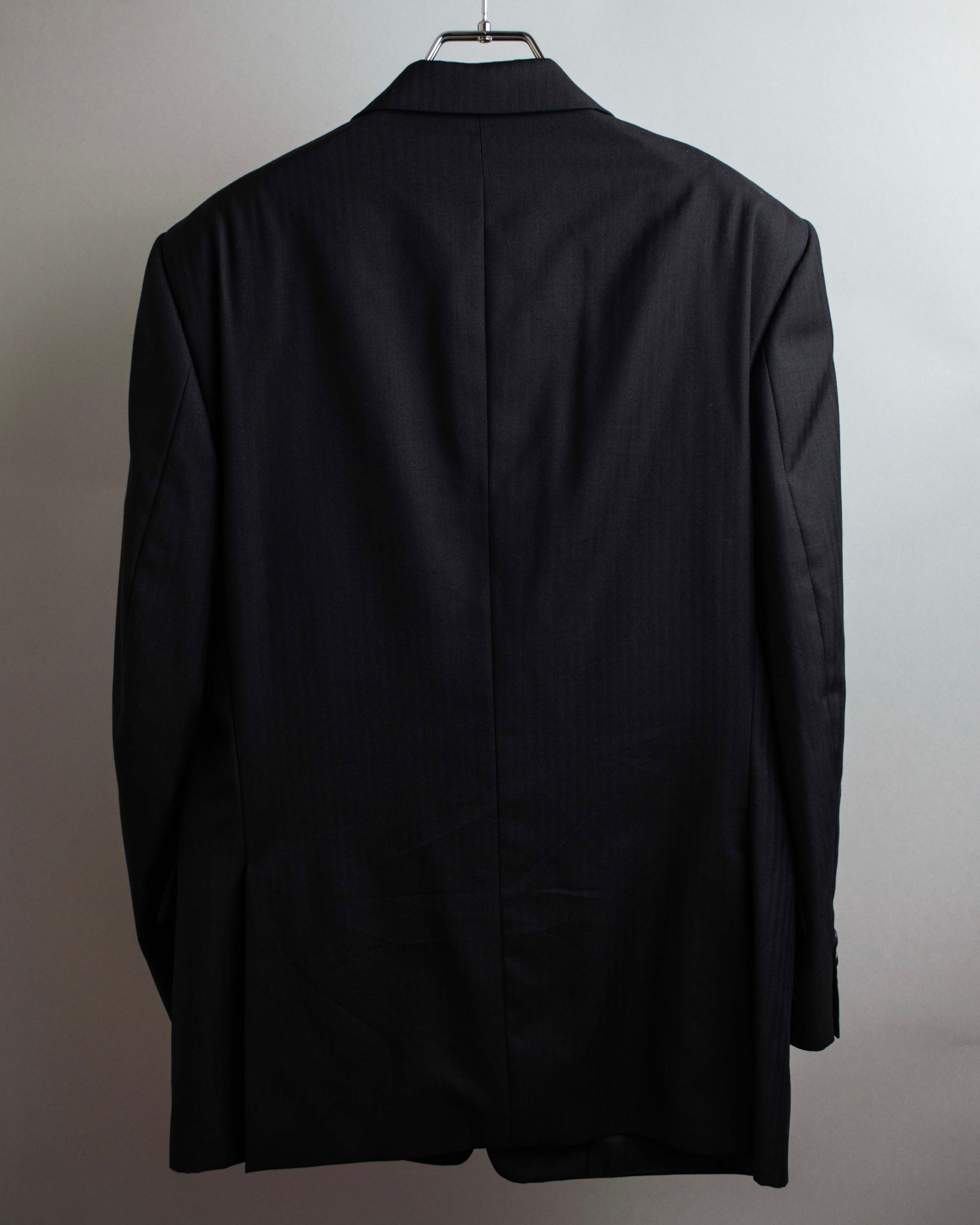 "YVES SAINT LAURENT" Classical tailoring shadow stripe pattern set up