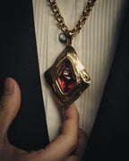 –SPECIAL– “Yves Saint Laurent”
80’s-90’s Sculptural red stone statement necklace