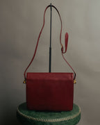 “Cartier” 80’s-90’s Must de Cartier burgundy leather shoulder bag