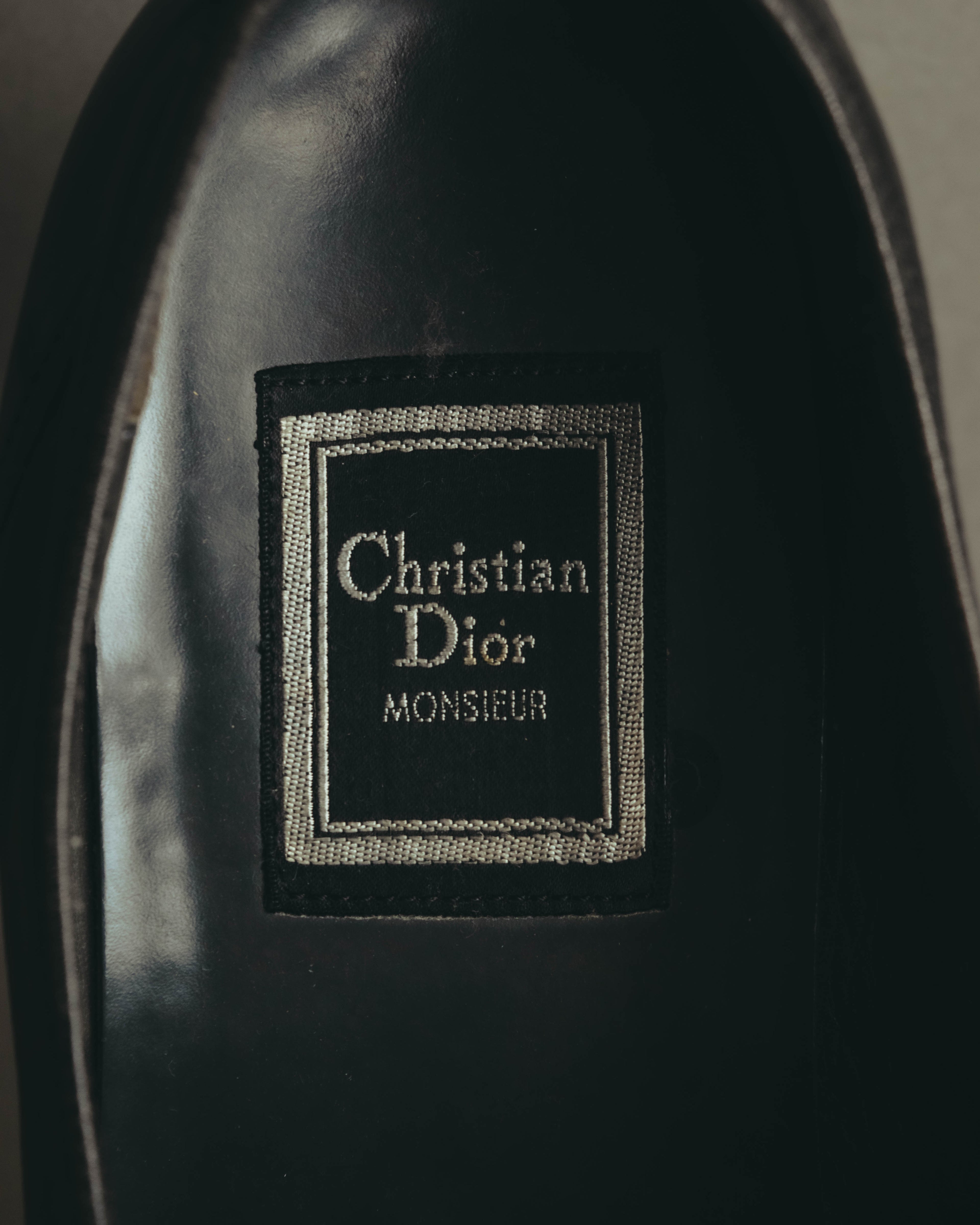 "Christian Dior" 80's-90's Braided leather loafers