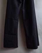 "US navy inspired lace back wide sailor pants"