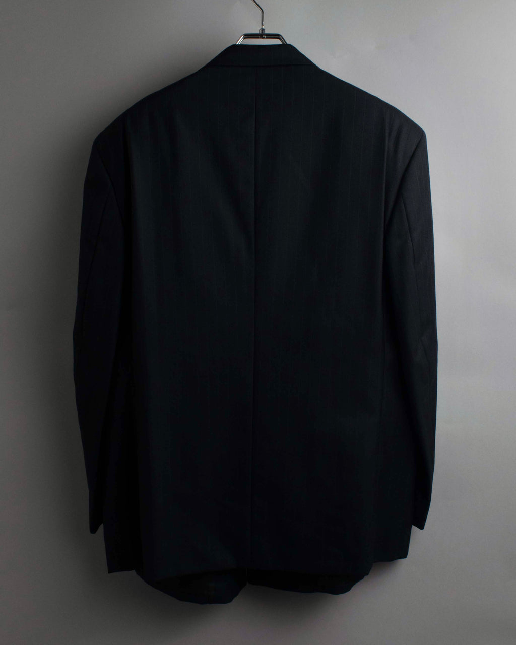 "YVES SAINT LAURENT" 00's shadow stripe pattern beautiful tailoring set up