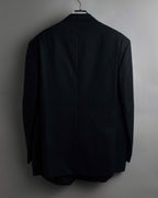 "YVES SAINT LAURENT" 00's shadow stripe pattern beautiful tailoring set up