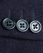 "FENDI" 100% wool oversized maxi length chester coat