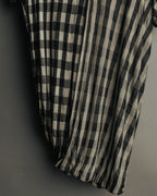 “tricot COMME des GARÇONS” 00’s-10’s Asymmetric gingham draped top