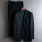 "FENDI" 3 button tailored jacket & wide tapered slacks oversized set up