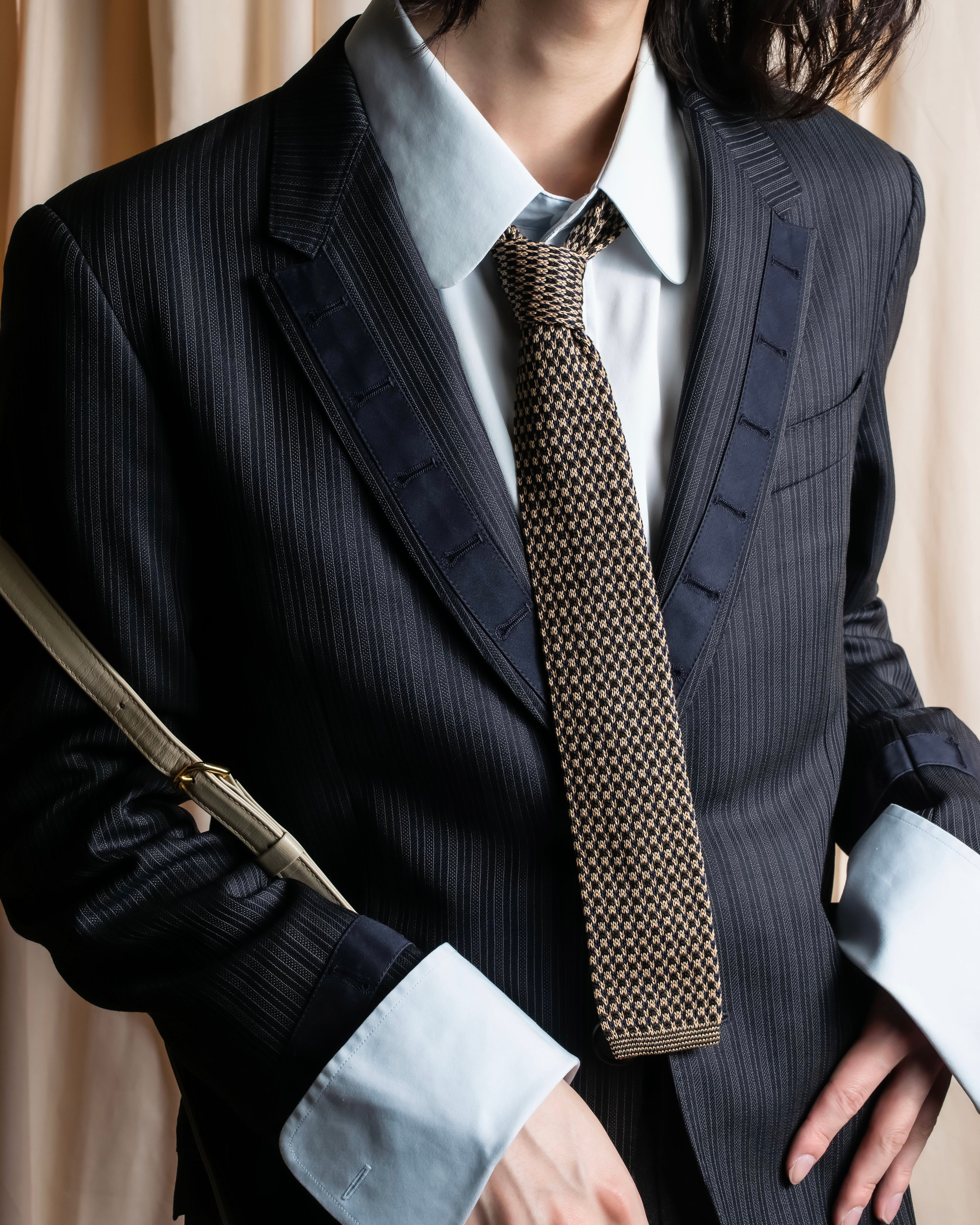 "PAUL SMITH" Satin-switched striped tailored jacket