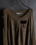 "Christian Dior" John Galliano period elbow patch knit