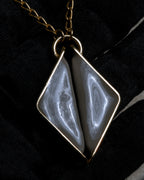 "BALENCIAGA" Red cabochon symmetrical design necklace