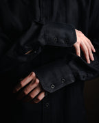 "GUCCI" 2008-2010 Herringbone wide collar dress shirt