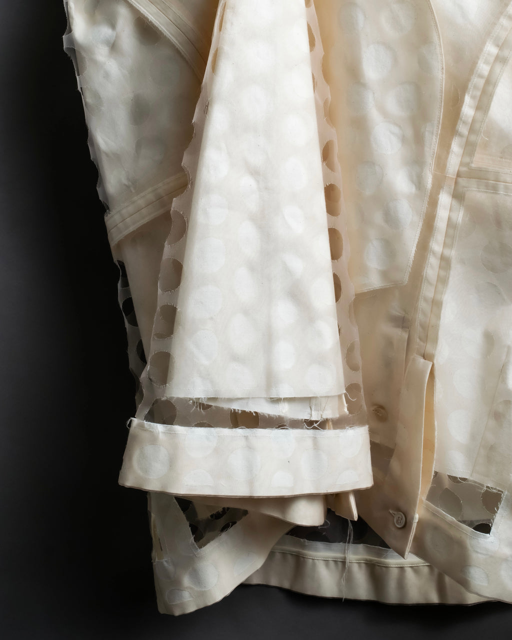 "MAISON MARGIELA" 20SS Polka dot tulle layered skirt