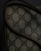 "GUCCI" 1970-80's Clasp design GG logo pattern shoulder bag