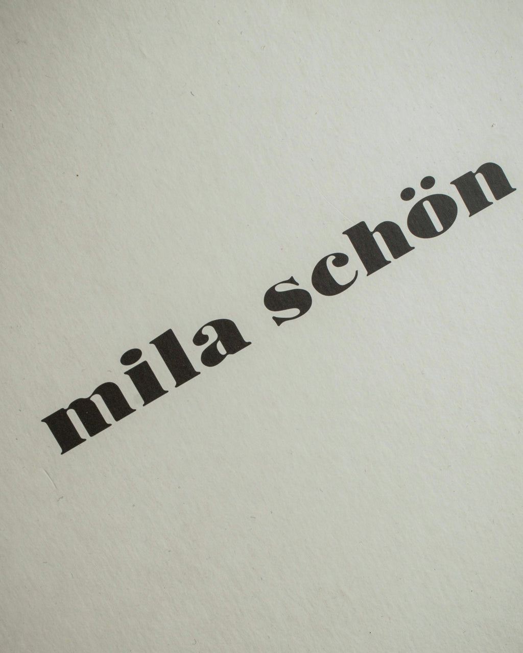 "Mila Schön" Horizontal minimalist metal fittings leather one-handle bag