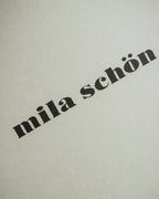 "Mila Schön" Horizontal minimalist metal fittings leather one-handle bag